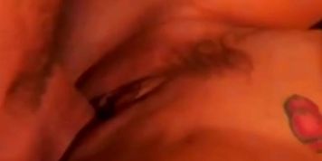 A stunning muscular redhead with superb tits enjoys hardcore pussy drilling
