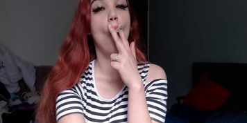 Close up smoking