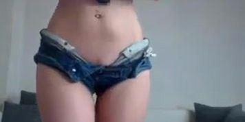 Hot slim girl topless live sexy show