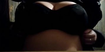 Big tits outdoors play