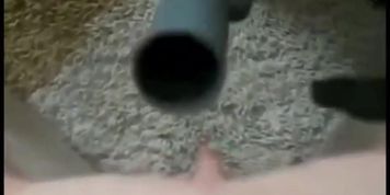 young girl bates with vacuum cleaner strong clit suction