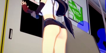 Tifa Lockhart FUCKED HARD on Public Train 3D Hentai (Koikatsu)