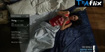 Alexandra Park Underwear Scene  in The Royals