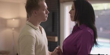 Reagan Foxx finger fucked by his stepson Joshua Lewis