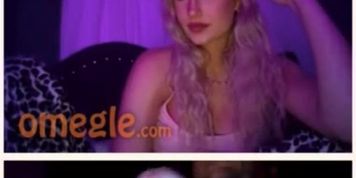 Hot Omegle Blonde Gets Wide Eyed
