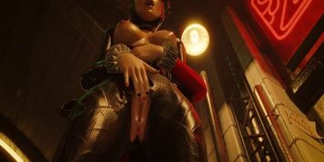 Catwoman Masturbates in Public