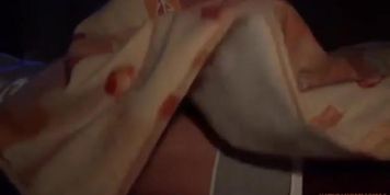 naughty blonde mother fucks her sleeping son