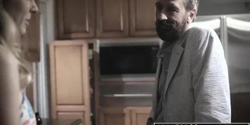 PURE TABOO Nervous Teen Fucked by Step Dad's Sleazy Best Friend