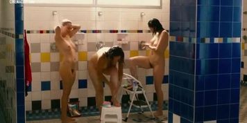 Famous actresses in the nude in shower rooms