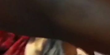 Wife coming on a hard black dick