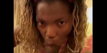 Ebony beauty rides a black dick in hotel