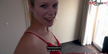 T&Uuml;RKE FICKT DEUTSCHE BLONDINE - german amateur blonde teen public pick up reportage story for userdate