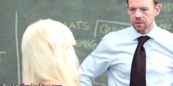 Highschool teen swallows - video 1