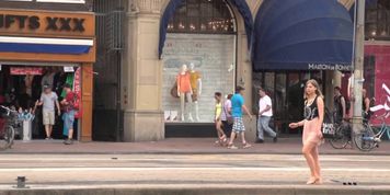 Euro slut pussyfucked in red light district