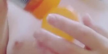 Cute Skinny Cam Model Teasing And Applying Creme In The Shower. Quick Teaser