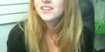 redhead sucks cock on his webcam - video 1