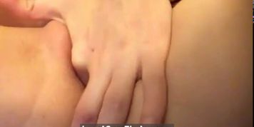 Teen rubs wet pussy - video 1