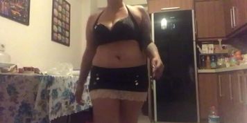 Turkish chubby milf in sexy dress