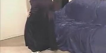 Kinky black haired plump chick desires to masturbate on the couch for delight