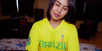 World Cup jersey Thai teen amateur homemade blowjob and cowgirl fucking