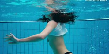 Horny teen gets naked fast and shows her sexy body