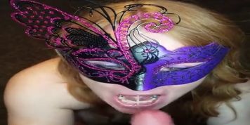 Pov Mother Gives A Hot Blowjob! He Cums In My Mouth So Fast! Those Blue Eyes!