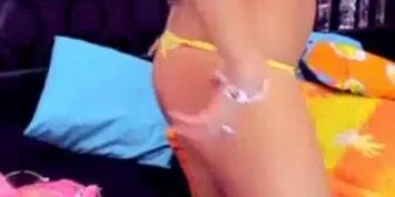 Hot Blonde Webcam Girl Dildos Her Ass