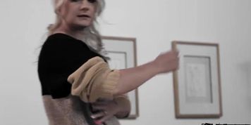Crazy step son Codey Steele discovered his step dads BDSM secret and wants to practice it on his step mother Lisey Sweet just li