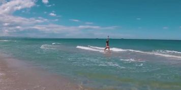 Russian Girl Sasha Bikeyeva - I'm nude and beautiful on Lago Saler beach in Valencia