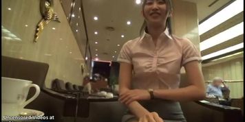 Jav tiny assistant in pantyhose blows her boss