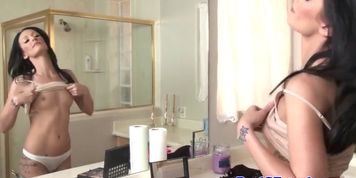 REAL WIFE STORIES - Raven housewife gang banged by the pool