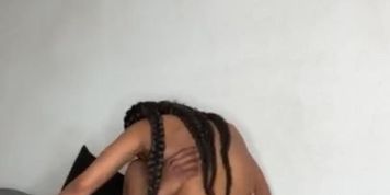Slim ebony rides bbc creampie