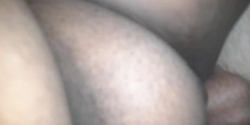 Daddy fucks black pussy