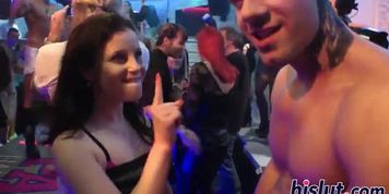 Sexy bombshells pleasure dicks in an orgy