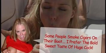 BOATING BJ &ndash; NAKED IN PUBLIC NIP CUM SWALLOWING