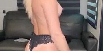Vicky Stark New Nude 3 pieces Try-on