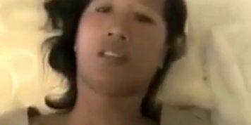 Mature Oriental woman pounded hard in missionary