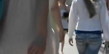 Real upskirt amateur petite teen brunette