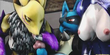 Lucario X Renamon