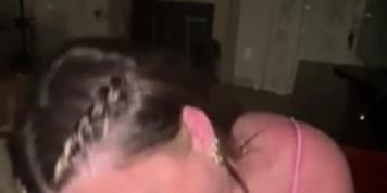 Big Boobs Babe Blowjob At The Party