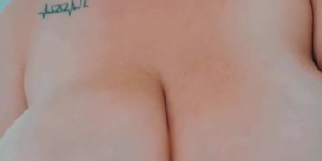 Playing with my boobs in the shower