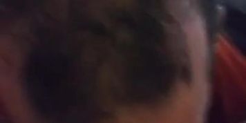 POV of a fat POF whore getting her pussy sucked, fucked and covered in cum