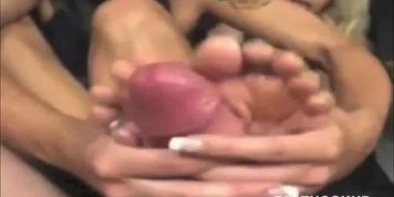 Footjob and Cumshots Compilation - Part 2