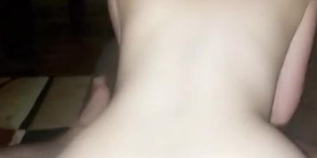 Gorgeous babe rides rough cock