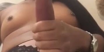 latin shemale shooting a huge load