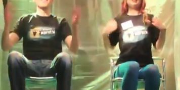 Blue tights gunge