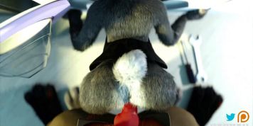 Nick helps Judy with the laundry
