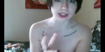 short hair brunette girl on bang my cam free registration - watch her for free