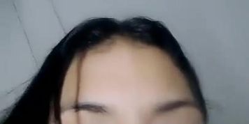 Young booty and busty latina girl screaming and cumming