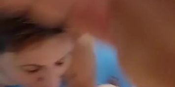 Hot Mature took my dick in her mouth and i cum on her boobs